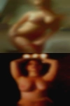 Nude woman cocking